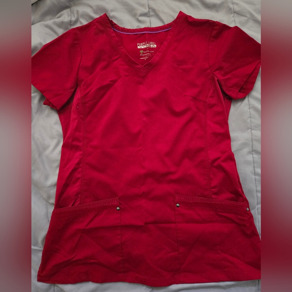 Women's Red scrub top